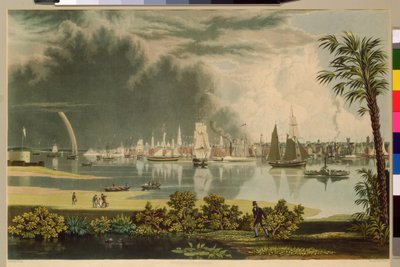 La ciudad de Charleston, grabado por W.J. Bennett, 1838 de George Cooke